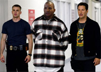 Chris Evans, The Game, and Keanu Reeves in "Street Kings"